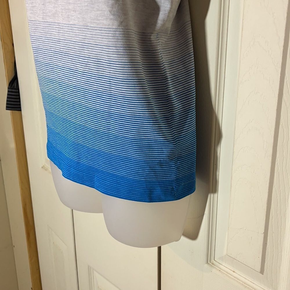 Yummie Striped Racerback Athletic Tank Top Large XL - Picture 6 of 13